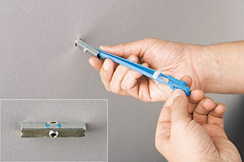 Knauf Hohlraumdübel zur Befestigung von Schränken, Flachbildschirmen und Regalen – Trockenbau-Dübel, Gipskarton-Dübel, Setzlasche mit Klick-Funktion, bis zu 60-kg (2 Stk.)