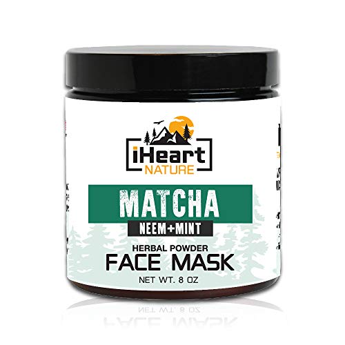 iHeart Nature Matcha Face Mask (DIY Powder with Organic Neem Mint) iHeart Nature Matcha Face Mask (DIY Powder with Organic Neem Mint)