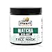 Green Tea Matcha Neem Mint Herbal Powder Cleansing Face Mask (Just Add Milk) Anti-Aging Detoxifying Skin Lightening (Natural Ayurvedic Organic French Clay Facial Mud Mask) Reduces Wrinkles and Pores