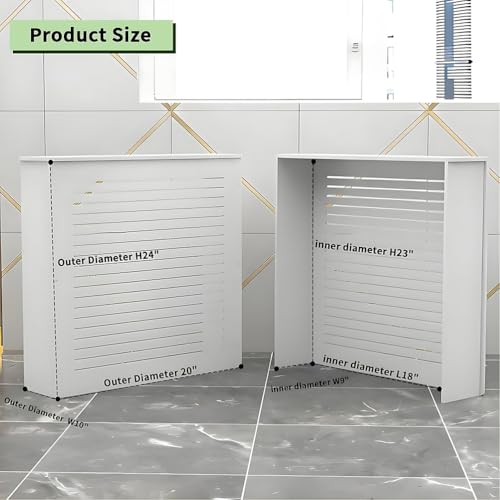 Cache-radiateur blanc pour dissimuler un radiateur inesthétique - 5