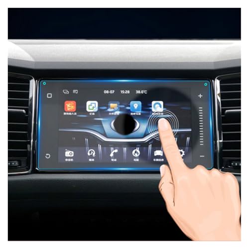 Film protection d'écran en verre trempé Skoda Kodiaq Karoq contre rayures et reflets GPS