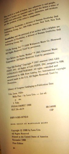 Mitla Pass 0385187920 Book Cover