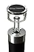 SHARKK® SET OF 2 Wine Bottle Stopper With Vacuum Pump Feature For Air-Tight Wine Storage (Black, 2)