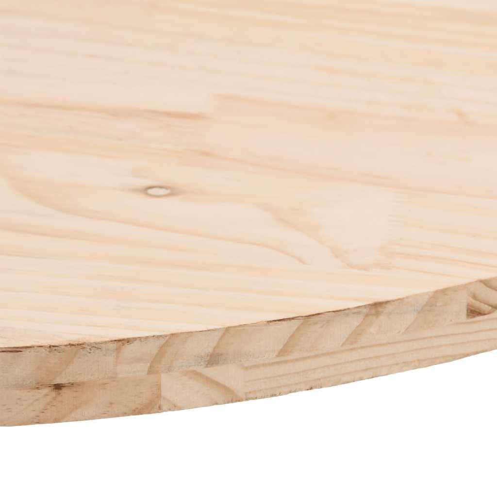 Genérico Tablero de Mesa Ovalado de Madera Maciza de Pino 100x50x2,5 cm,Mobiliario,Accesorios para mesas,Tableros para mesas,824360