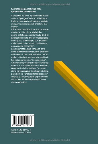 La metodologia statistica nelle applicazioni biomediche (UNITEXT) (Italian Edition)