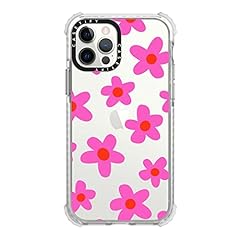 bold retro seventies flowers in pink