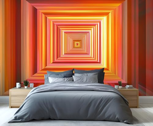 FELIAOQ - Neon Mural Wallpaper, 3D Visual Art Murals, Modern