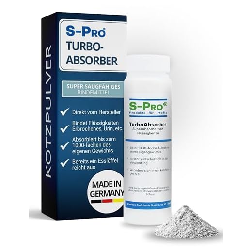 S-Pro TurboAbsorber 500ml - Kotzpulver Superabsorber bindet unangenehme Gerüche und Flüssigkeiten, Granulat Bindemittel 8 S-Pro TurboAbsorber 500ml - Kotzpulver Superabsorber bindet unangenehme Gerüche und Flüssigkeiten, Granulat Bindemittel