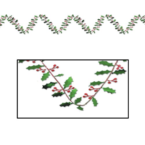 Gleam 'N Flex Holly & Berry Garland Party Accessory (1 count) (1/Pkg)