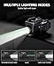 EZshoot 800 Lumens Pistol Light Laser Combo Rechargeable, Pistol Flashlight with Slidable Rail Compatible with Glock and Picatinny Rail, Gun Light with Green Laser Beam