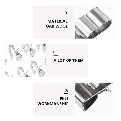 TEHAUX 50Pcs Clips de Cabos de Energia Solar Fotovoltaica Frame Do Reboque de Aço Inoxidável Braçade
