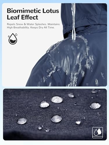 Image of PAMLULU Boys Winter Coats Waterproof Breathable Snowboarding Ski Jackets Fleece Lined Hooded Rain Coat for Kids