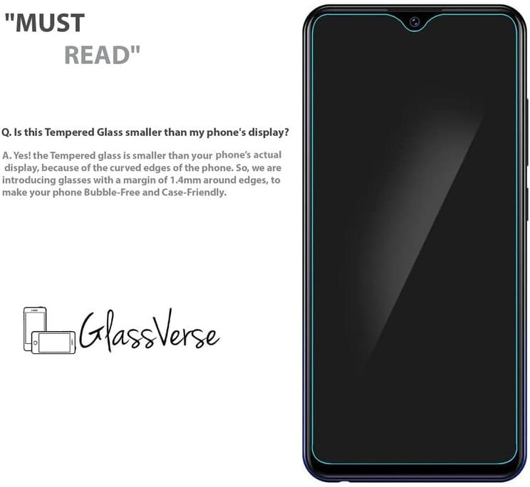 Anti-Shatter Tempered Glass For Infinix Note 7-Smartphone(Pack Of 1) With Free Installation Kit Full Screen Protector If Received Damaged-6.95 Inch