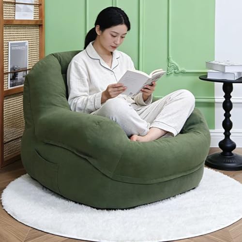 Sillón puff de alta resistencia para dormitorio y salón con funda lavable 4