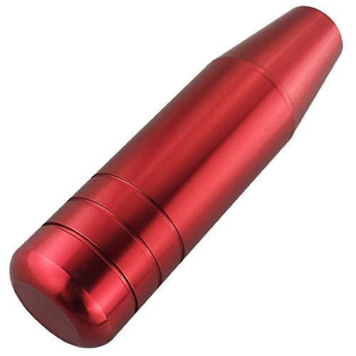 Abfer 5" Red Shift Knob, Aluminum Alloy Weighted Gear Lever Metal Stick Shifter Handle Fit Most Automatic Manual Vehicle #TOP7