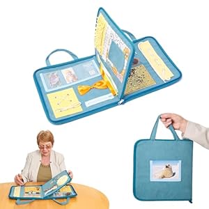 Voeldeken | Friemeldeken voor Senioren met Dementie | Helpt bij Alzheimer en Meer | Fidget Deken | Calmerende Schootkussen | Fidget Speelgoed voor Dementie