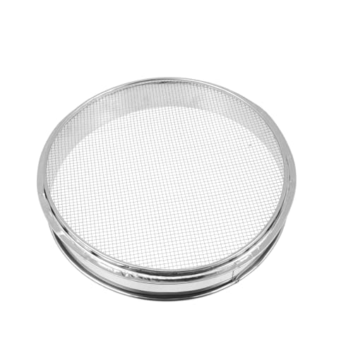 Cabilock - Cabilock Grain Distributor Sieve Corn Sifter Stainless Steel Kitchen Beans Sifter Portable Grains Strainer for Coarse Cereals