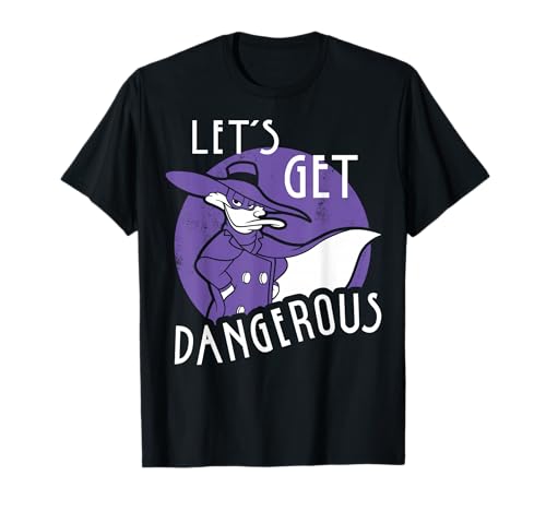 Disney Darkwing Duck Let's Get Dangerous Retro Circle Pose T-Shirt
