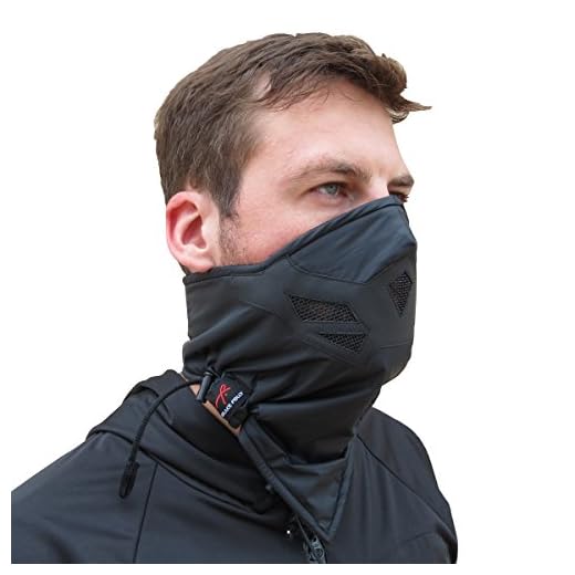 Grace Folly Half Face Mask for Cold Winter Weather. Use this Half Balaclava for Snowboarding, Ski, Motorcycle. (Many Colors) (Black)