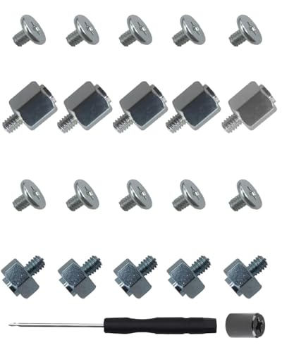 TPZORJX 22Pcs Kit de Fixation pour SSD M.2 NVMe Vis et Entretoises,Convient à la plupart des cartes mères d'ordinateur avec Tournevis et Goujon Vis Ordinateur Réglage Accessoires pour Assemblage PC