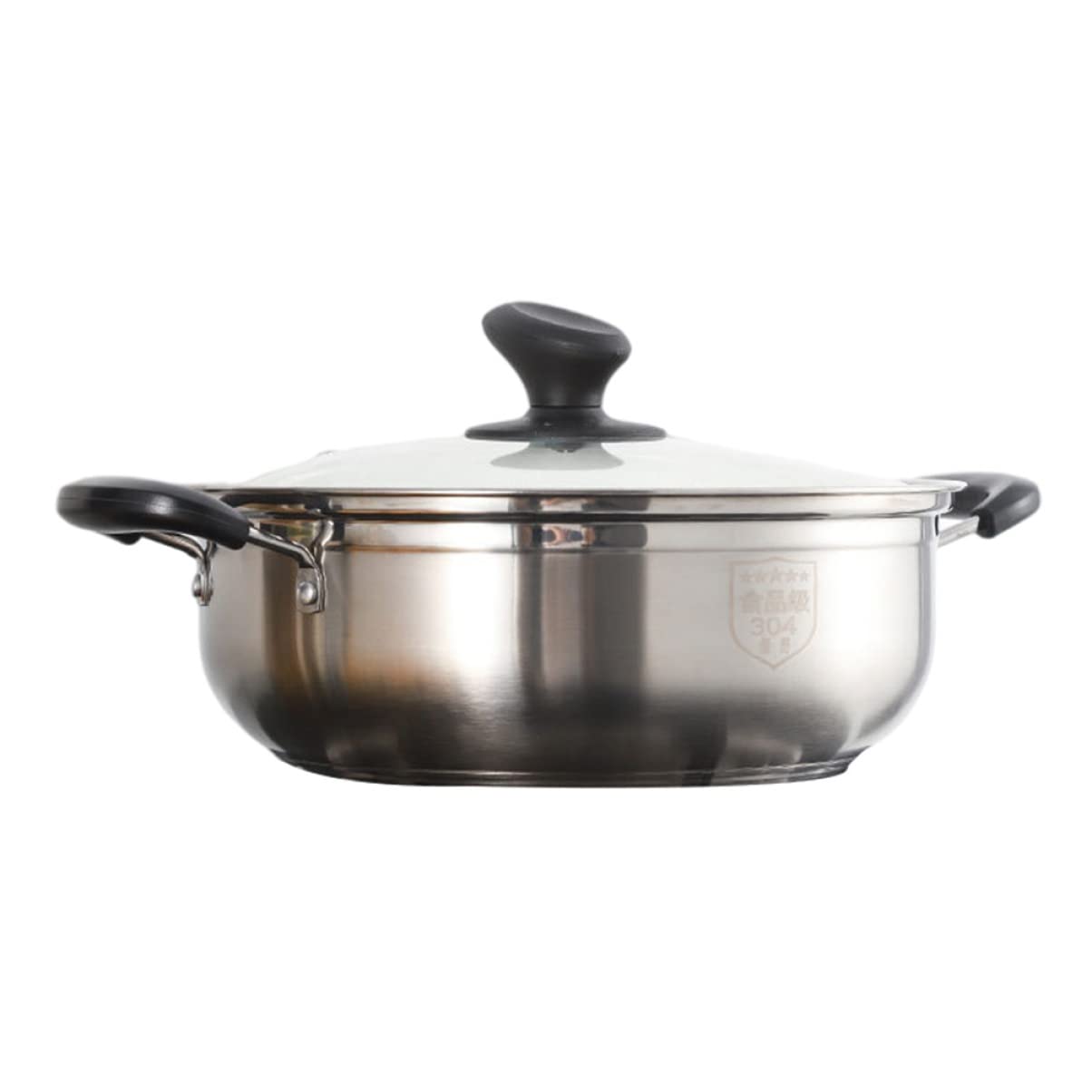 Mikinona 1pc Hot Pot Induction Compatibility Dual Flavor Design for Home Gatherings Practical Kitchenware for Family and Friends