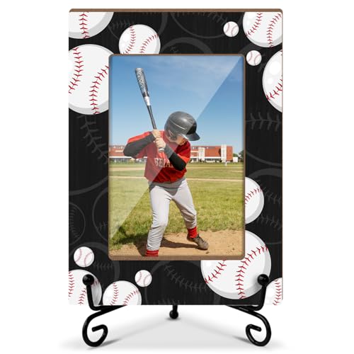 Nopoben Baseball Photo Frame with Stand, Home & Office Decor