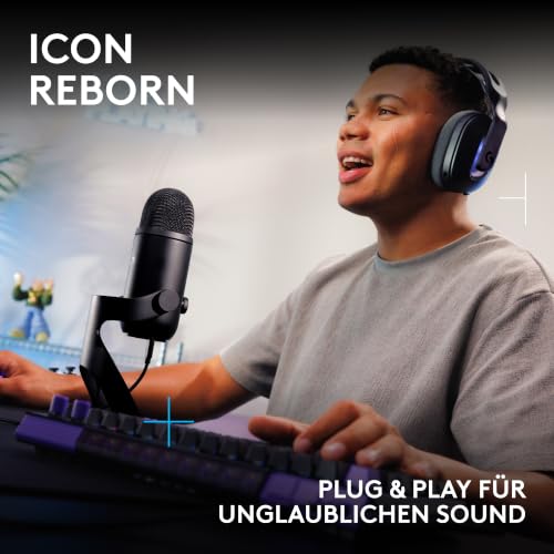 Logitech G Blue Yeti 2 USB-Mikrofon für Gaming, Streaming & Urheber