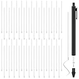 AmazingSpark 50 Pcs 1mm Retractable Ballpoint Pen Refills Bulk 4.92 Inch Replacement Ballpoint Ink Pen Refills Smooth Writing for Click Ball Point Pens School Office Supplies(Black Ink,Classic)
