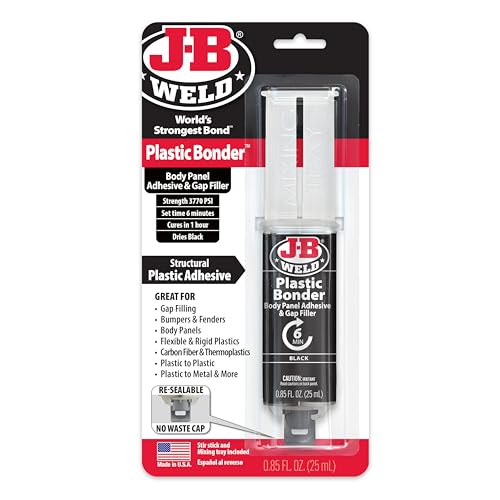 Simply 50139 J-B Weld PlasticBonder- Black,25 ml