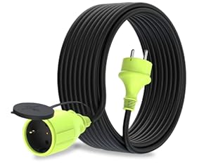 MutecPower 15m Schuko Verlängerungskabel Außenbereich