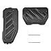 AuMoHall Anti-Slip Gas Brake Pedal Covers Kit for 2018-2024 Wrangler JL/JLU & 2020-2024 Gladiator JT, Aluminum Car Pedal Covers with Enhanced Grip, No Drilling Car Interior Replacement Accessories