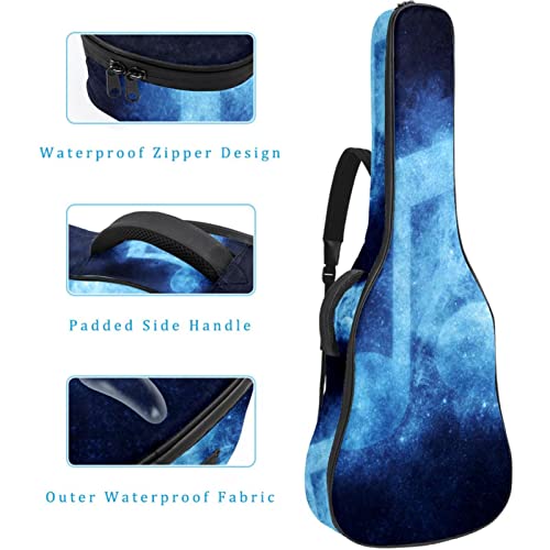 Sac à dos pour guitare avec symbole de note de musique et étui épais pour guitare acoustique, électrique, basse, avec… - Les Beatles, Paul McCartney, John Lennon, RIngo Starr, George Harrison Sac à dos pour guitare avec symbole de note de musique et étui épais pour guitare acoustique, électrique, basse, avec… – Image 5