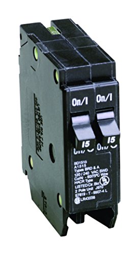 EATON CORPORATION CHBD1515 C-H BD1515 15-15A BD DUPLX 1P 120/240V, 3.00 L x 2.60 W x 0.90 H, Black