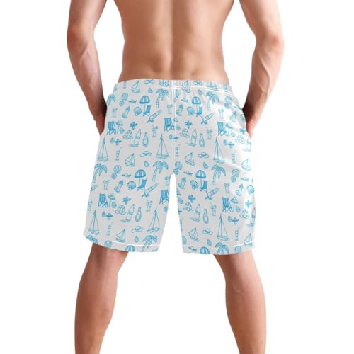 Summer Beach Mens Swim Trunks Quick Dry Beach Shorts with Pocket S 23022143