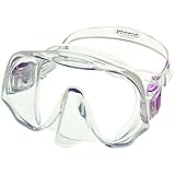 Atomic Aquatics Frameless Mask, Medium Clear/Purple