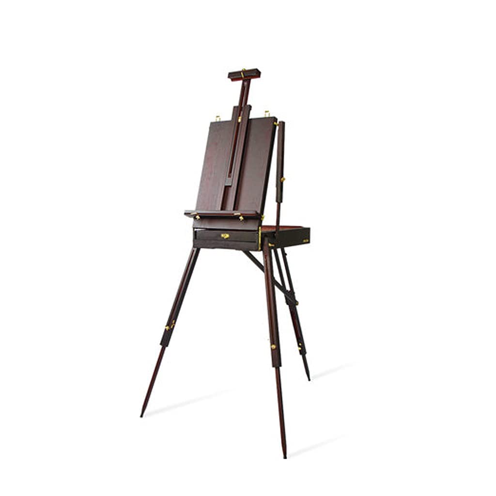 NGDFGR Easel Easel Coffee Pine Stand Easel For Painting Portable Folding Art Easel Box For Artist,