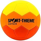 Sport-Thieme Soft-Fußball Softair | Weich, Leicht, Robust, ideale Sprungeigenschaften | Für Kinder & Training | Gelb-Orange-Rot | Eva Schaumstoff | Umfang 65 cm | 160 g | Markenqualität