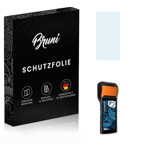 Bruni Screen Protector compatible with Sunmi V2 Protector Film, crystal clear Protective Film (2X)