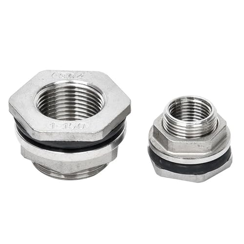 Manchon fileté femelle 3/8 traversée cloison cuve eau inox