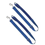 Harrison Howard Half Elastic Horse Blanket Leg Straps Replacement, Adjustable Leg Straps with Controlled Stretch for Heavy Blankets, Secure Fit for Turnout, Stable & Transport Royal Blue Full Large