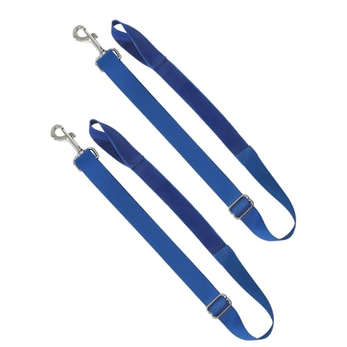 Harrison Howard Half Elastic Horse Blanket Leg Straps Replacement, Adjustable Leg Straps with Controlled Stretch for Heavy Blankets, Secure Fit for Turnout, Stable & Transport Royal Blue Full Large