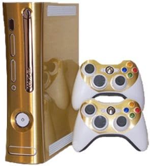 Brushed Gold - Vinyl Decal Mod Skin Kit by System Skins - Compatible with Microsoft Xbox 360