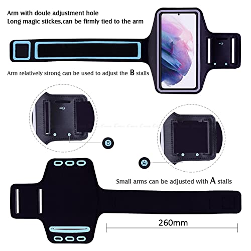 Galaxy S7 Edge Case,Waterproof Sport Running Gym Armband Case With Charging Cable For Samsung S7 Edge (5.5") Rose #TOP6
