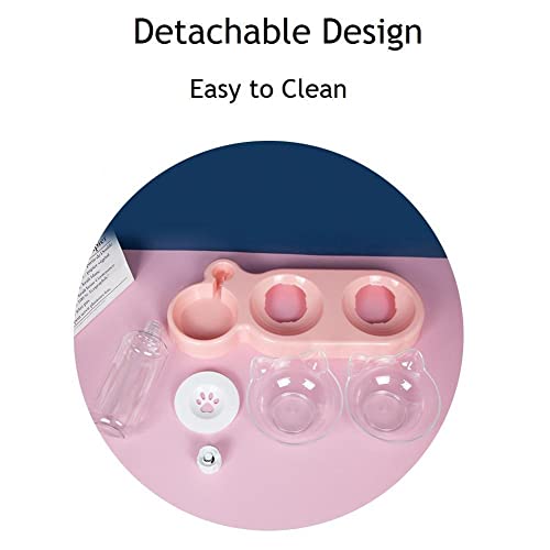 Bvienex Ciotola per gatti rialzata, ciotola per