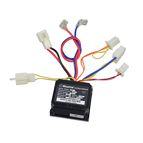 AlveyTech 12 Volt B-ZK1218D1 Controller for the Razor Pocket Mod Petite Scooter - Replacement Motor Speed Control Module with 4-Wire Throttle Connector