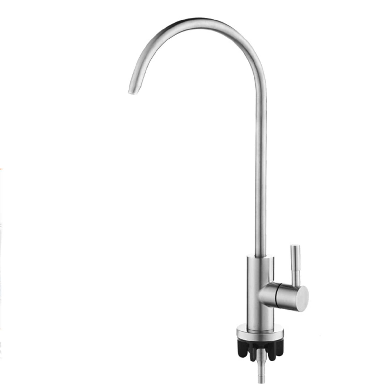 Robinet de filtre à eau 1/4 pouce en acier brossé pour évier