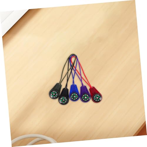 Brújula portátil POPETPOP 50 piezas con cordón miniatura 7
