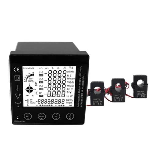 �O���d�͌v 1�� ���@�\�d���p�l�� 3���d�͌v �X�}�[�g�}���`���[�g 96*96mm RS485(PAC5010 150A CT)