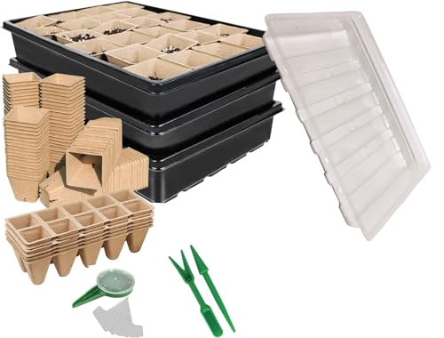 Nutleyu2019s Clear Plastic Full Size Seed Propagator Lids
