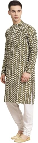 Men's 100% Cotton Blend Embroidered Only Kurta2